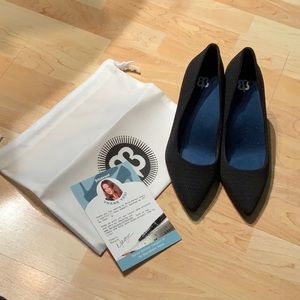Betabrand Mile Marker Black Heels 8.5